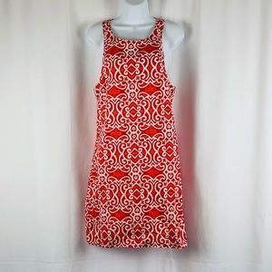 Monelle Cotton patterned racer back minidress NWT 4